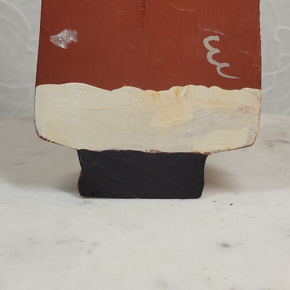 VINTAGE Wooden Carved Santa Claus Figure‎ 10" Handpainted Christmas Folk Art - Picture 5 of 12